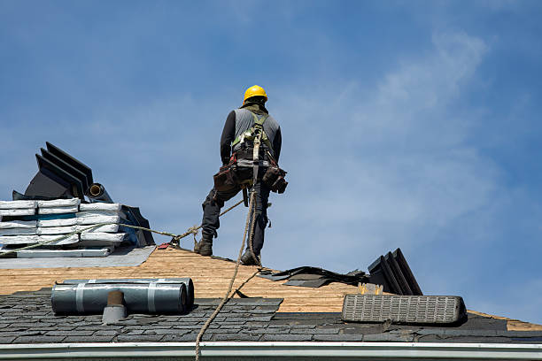 Professional Roof Replacement technician working in Hope, ND